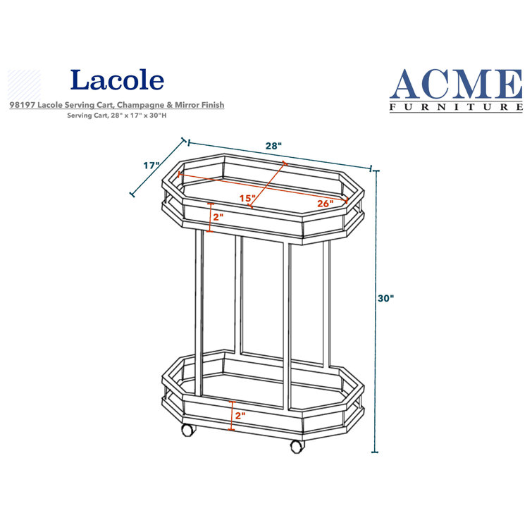 Mercer41 Natylee Metal Kitchen Cart Wayfair Canada